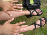 Pretty, pretty princess with all 20 nails done.